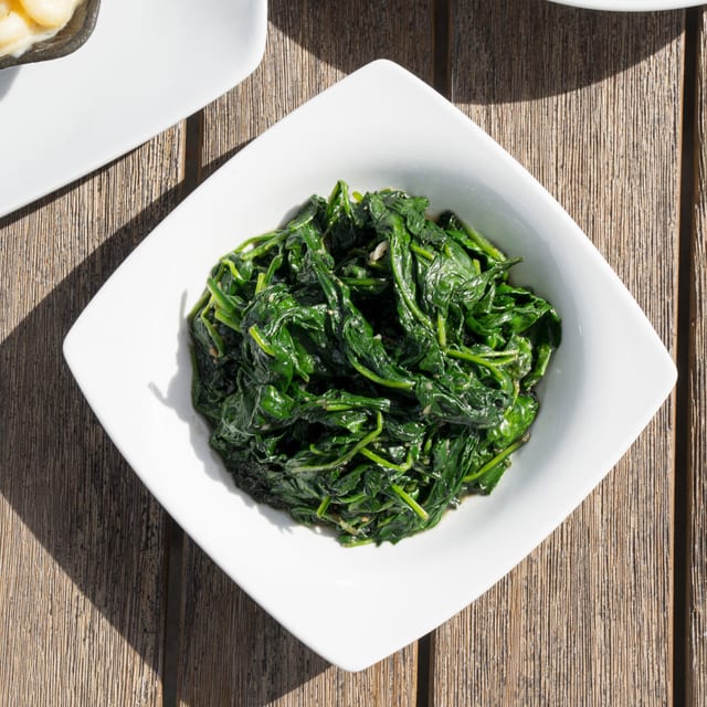 Garlicky Spinach.
