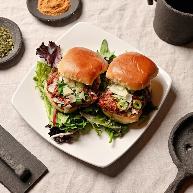 Tray of Sliders.