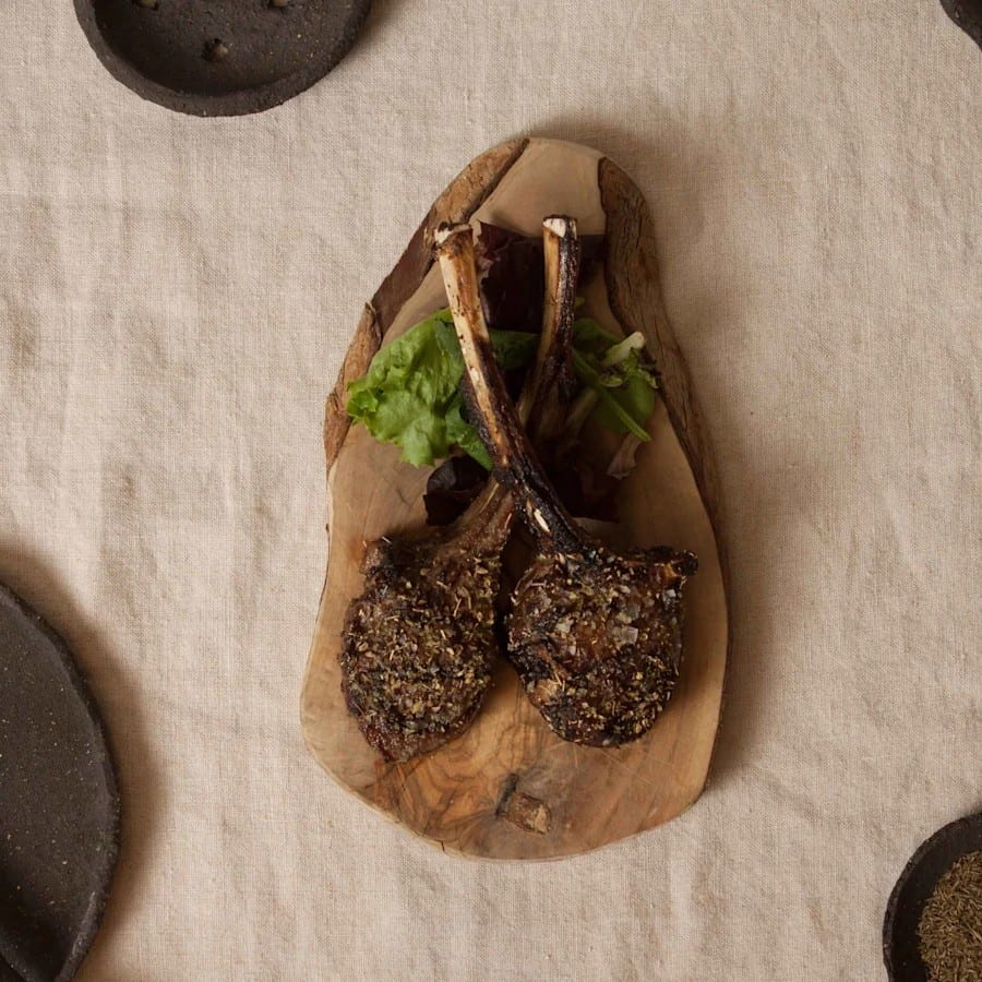 Tray of Lollipop Lamb Chops.